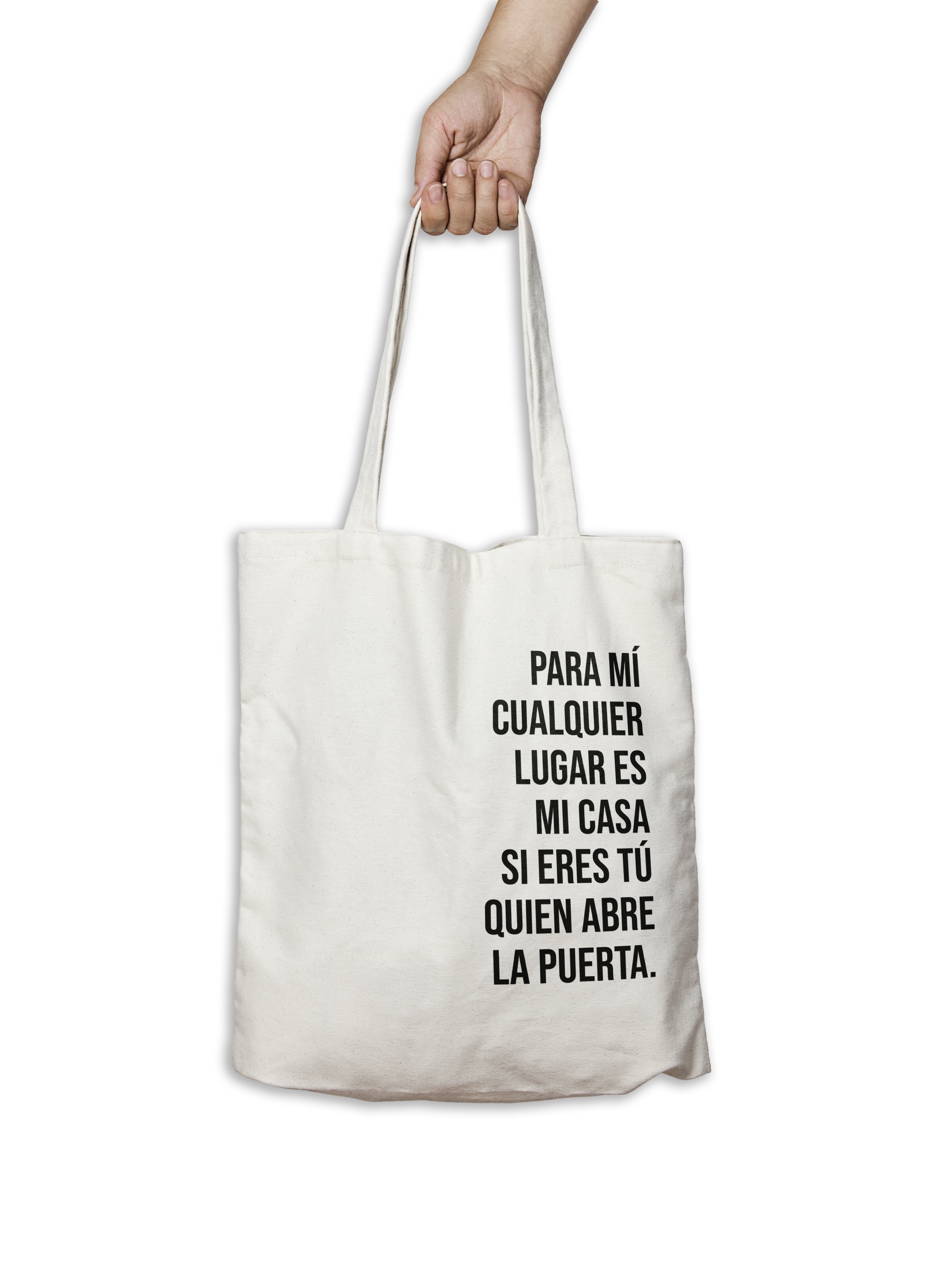 Bolsa Tote bag pequeña a todo color. La mujer sabia edifica su casa